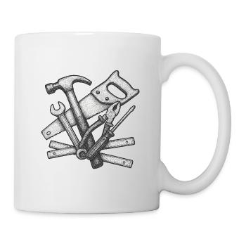 Realistic Craft Tools Illustration - Mug - white - Right