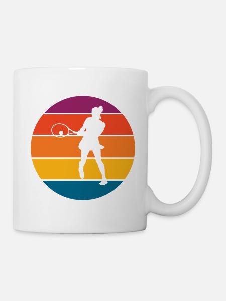 Tennis - Tasse - Weiß