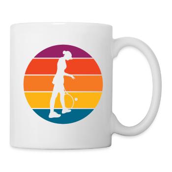 Tennis - Tasse - Weiß - Rechts