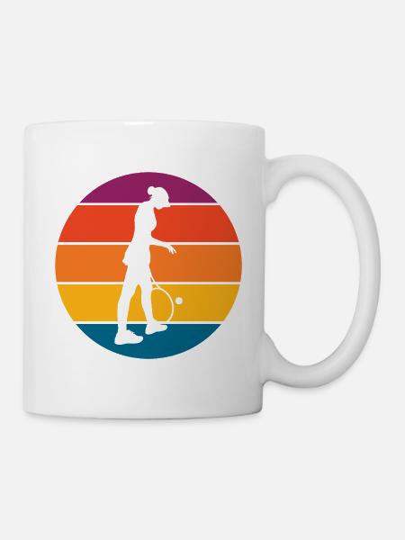 Tennis - Tasse - Weiß