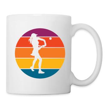 Tennis - Tasse - Weiß - Rechts