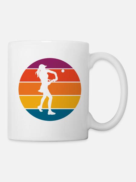 Tennis - Tasse - Weiß