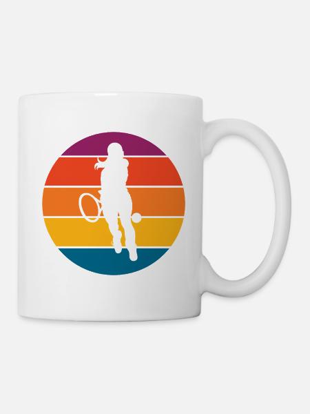 Tennis - Tasse - Weiß