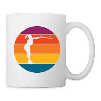 Tennis - Tasse - Weiß - Rechts
