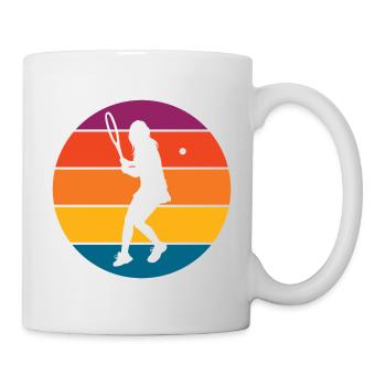Tennis - Tasse - Weiß - Rechts