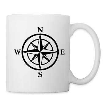 Night Compass Compass Rose Graphic - Mug - white - Right