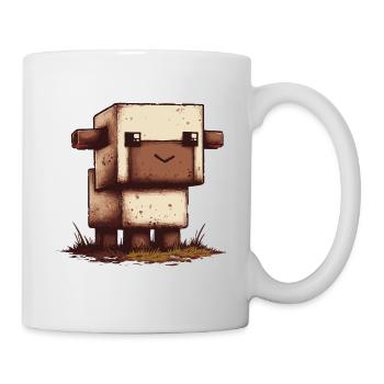 Look rétro de Pixel Sheep - Mug blanc - blanc - Droite