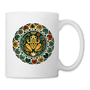 Frog in Circular Flora - Mug - white - Right