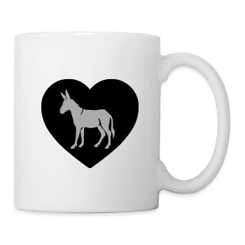 âne - Mug blanc - blanc - Droite