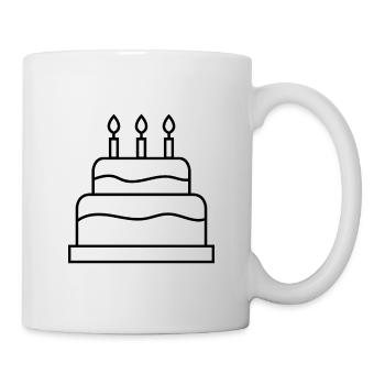 Birthday cake - Mug - white - Right