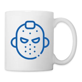 Maskikon Eishockey - Tasse - Weiß - Rechts