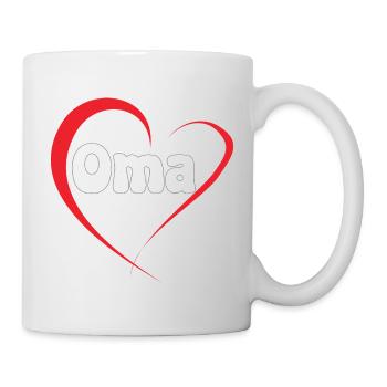 Grand-mère Amour du Cœur - Mug blanc - blanc - Droite