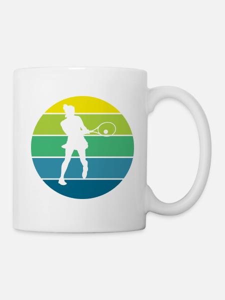 Tennis - Tasse - Weiß