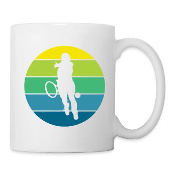 Tennis - Tasse - Weiß - Rechts