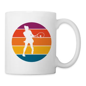 Tennis - Tasse - Weiß - Rechts