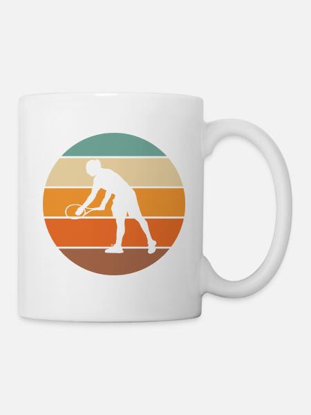 Tennis - Tasse - Weiß