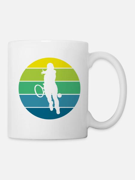 Tennis - Tasse - Weiß