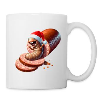 Salami Made Santa Caricature - Mug - white - Right