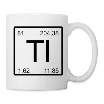 Ti Minimal Periodic Symbol Print - Mug - white - Right