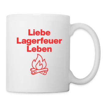 Love campfire life.  Perfect for campers, vans - Mug - white - Right