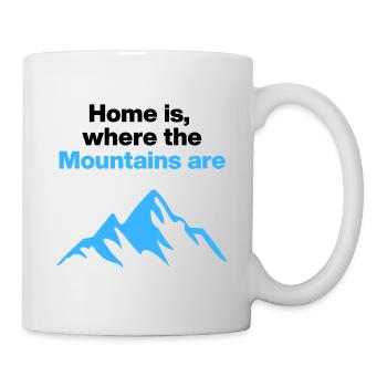 Home is where the Mountains are, Berge - Mug - white - Right