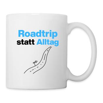 Road trip instead of everyday life - Get out into the adventure - Mug - white - Right