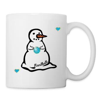 Winter Handball Kids Snowman - Mug - white - Right