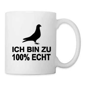 Tauben - Tasse - Weiß - Rechts