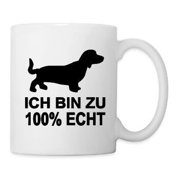 Dackel - Tasse - Weiß - Rechts