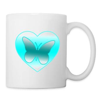 Schmetterling - Tasse - Weiß - Rechts