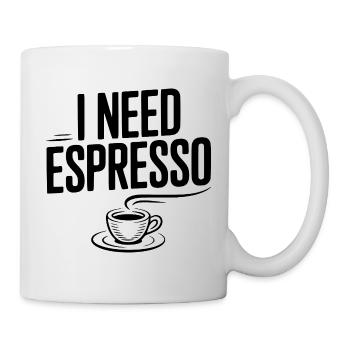 I Need Espresso - Mug - white - Right