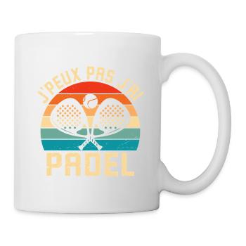 I can't I have padel - Mug - white - Right