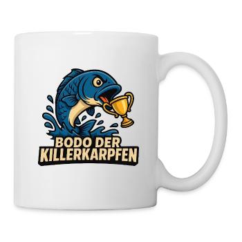 Killerkarpfen Siegersieg Motiv - Tasse - Weiß - Rechts
