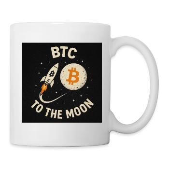 BTC to the Moon - Mug - white - Right