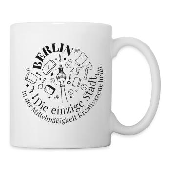 Motif créatif de la Tour de Berlin - Mug blanc - blanc - Droite