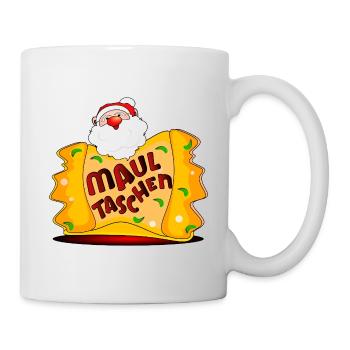 Weihnachten Maultaschen Weihnachtsessen - Tasse - Weiß - Rechts