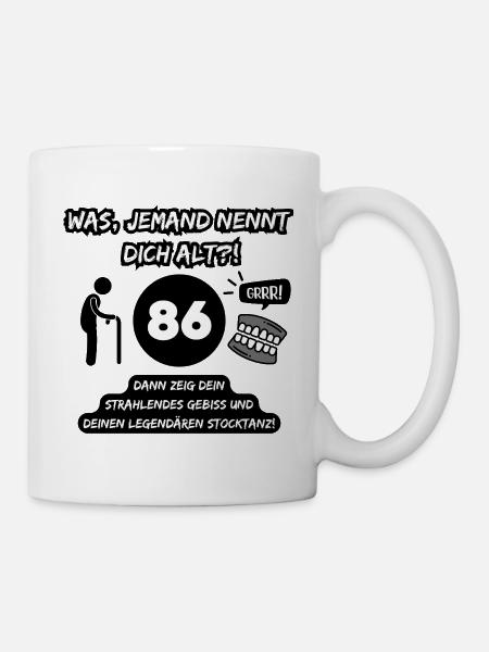86 and legendary: Teeth out, stick dancing on! - Mug - white