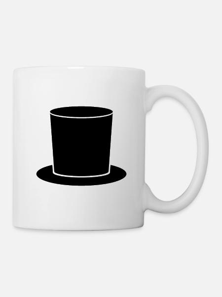 Zylinder - Tasse - Weiß