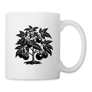 Plante de tomate - Mug blanc - blanc - Droite