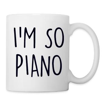 Piano Klavier - Mug blanc - blanc - Droite