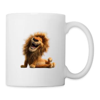 Lion rieur Humour drôle Wildcat Wildcat - Mug blanc - blanc - Droite