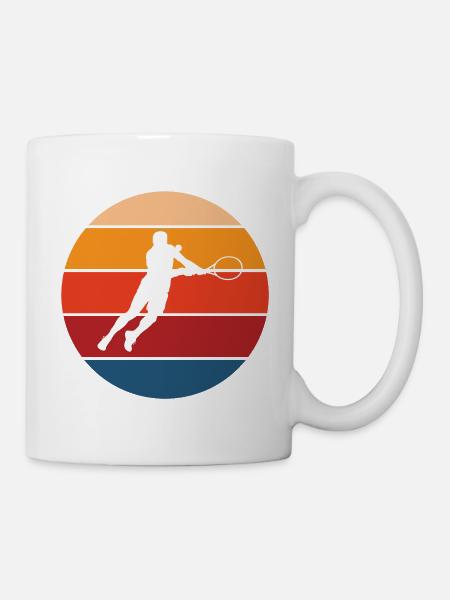 Tennis - Tasse - Weiß