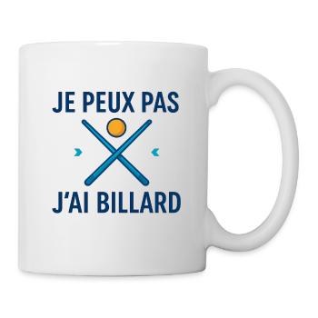 I can't, I have billiards - Mug - white - Right