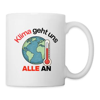 Climate concerns us all. Act now, Future now - Mug - white - Right