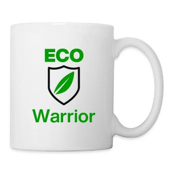 ECO Warrior. Green Mindset, Ökologiee first - Tasse - Weiß - Rechts