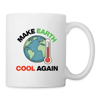 Make Earth Cool Again – Act Now - Mug - white - Right
