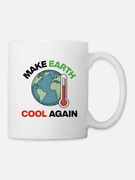 Make Earth Cool Again – Act Now - Mug - white