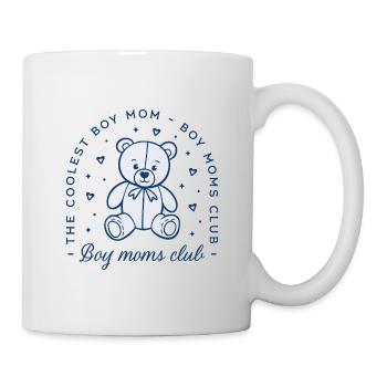 Boy moms club cool mother cute blue aesthetic - Mug - white - Right