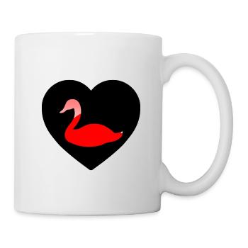 cygne - Mug blanc - blanc - Droite