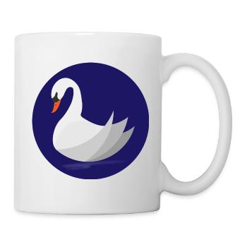 Schwan - Tasse - Weiß - Rechts